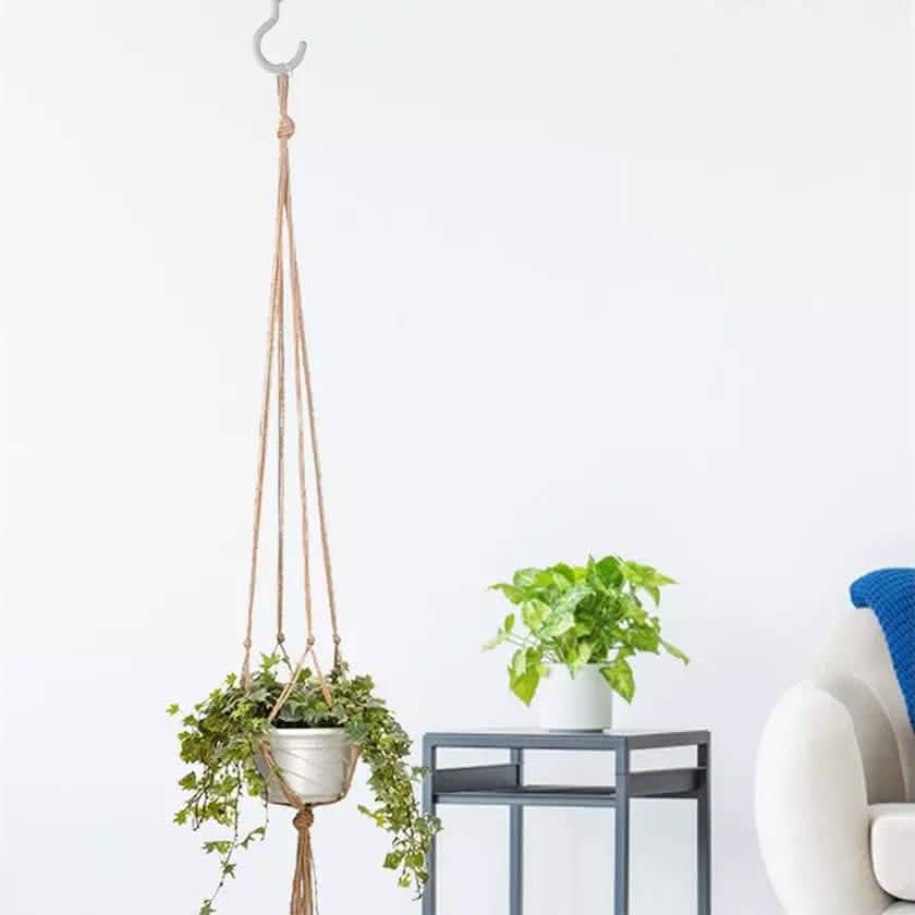 Indoor Outdoor Hanging Pot Rope Net Macrame Plant Hanger